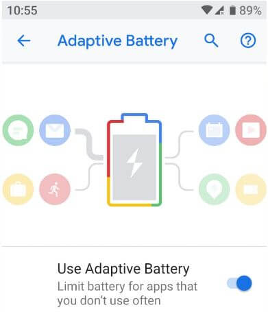 Adaptive Battery android Pie 9.0