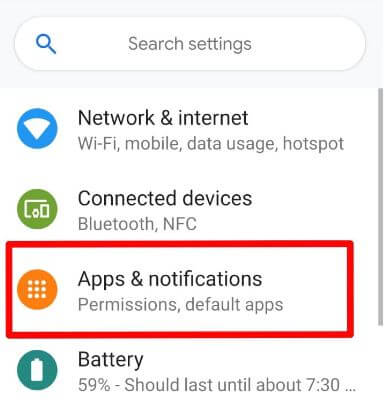 Android 9 Pie apps and notifications settings
