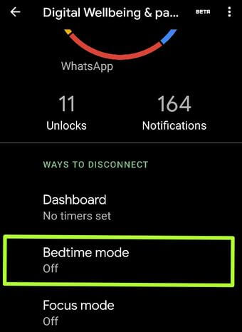 Bedtime Mode on Latest Android 10 OS