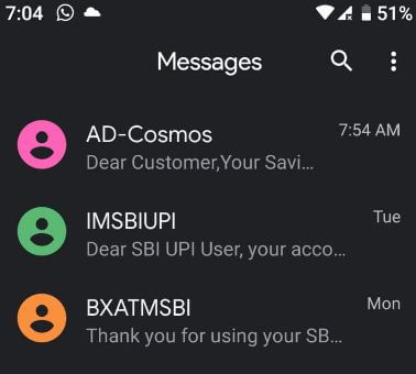 Enable dark mode on android messages