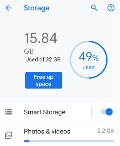 Free up space to fix Pixel 3 freezing issues
