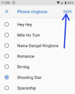 How to change ringtone android Pie 9