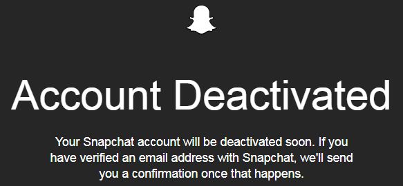 Excluir permanentemente a conta do Snapchat no telefone Android