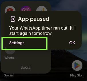 Remove app timer on Android 12 and Android 10