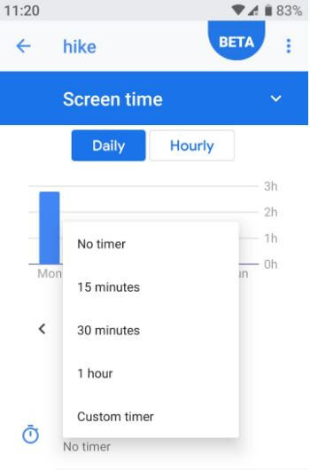 Set app time limits on android 9 Pie