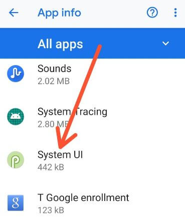 Android Pie system UI notification settings