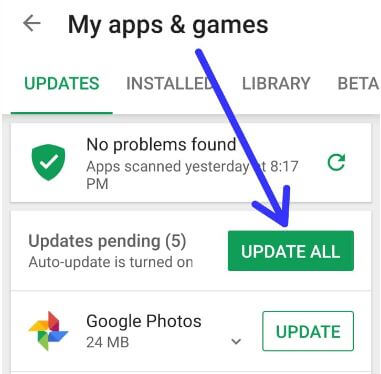 Camera app not working properly android Pie