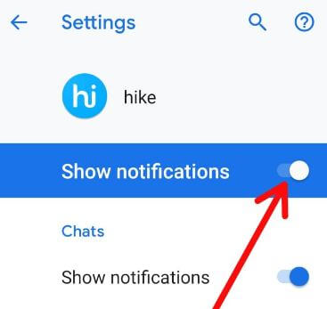 Disable app notifications on android 9 Pie devices