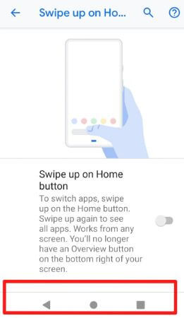 Fix Android 9 Pie gesture control problems