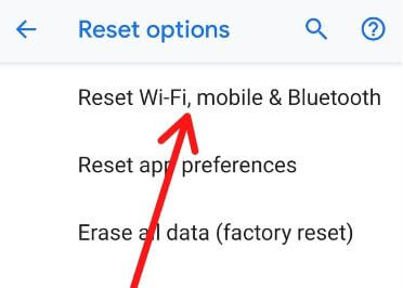 Fix wifi problem after android 9 Pie update