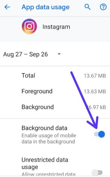 How To Enable Or Disable Apps Background Data Android 10 9 Pie