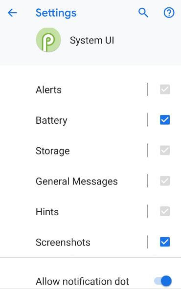 How to turn off system UI notification on Android 9