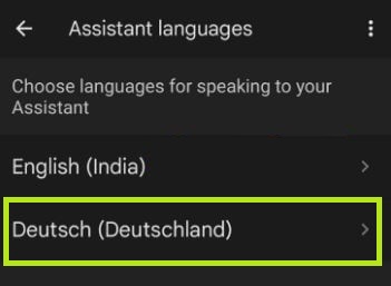 Remove the Language on Google Assistant in Android Smartphone