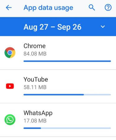 Turn off background data on android 9