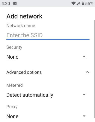 Wi-Fi connectivity problems after android Pie update