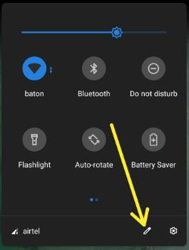 Add custom shortcuts to quick settings panel in Pixel 3