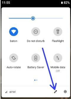 Add quick settings tiles on android Pie 9