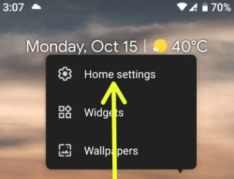 Change home screen settings on Google Pixel 3