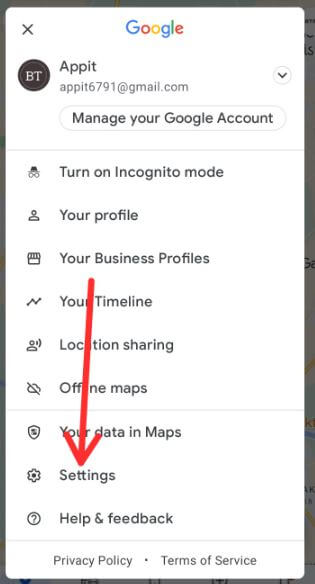 Google Maps Settings on your Android Device