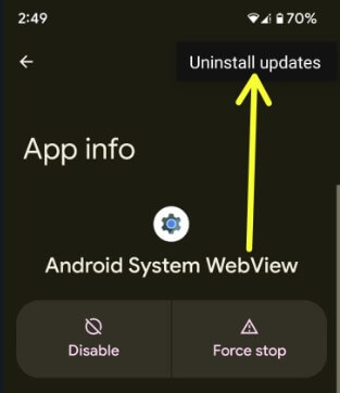 How to Uninstall App Update on Android for System Apps