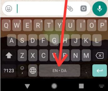 How to change keyboard language on Android 9