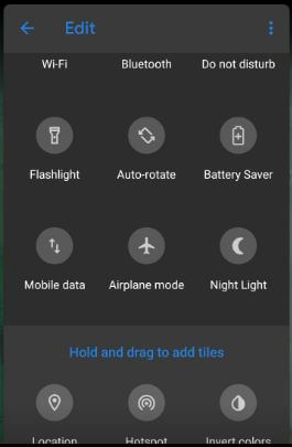 How to change quick settings tiles on Pixel 3