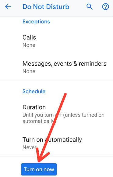 How to enable and use Do not disturb mode Pixel 3