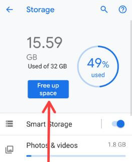 How to free up storage on Pixel 3