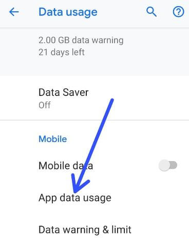 How to manage app data usage on Android 9 Pie