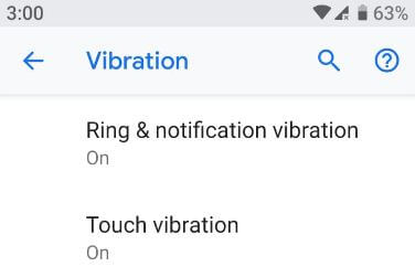 How to turn off vibration on Pixel 3