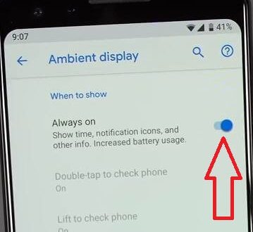 How to Enable And Turn Off Always on Display Pixel 3 and Pixel 3 XL