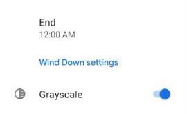 How to turn on Wind down on Pixel 3