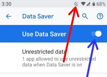How to turn on data saver on Android 9 Pie