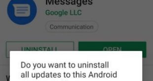 How to uninstall apps update on Android 9 Pie