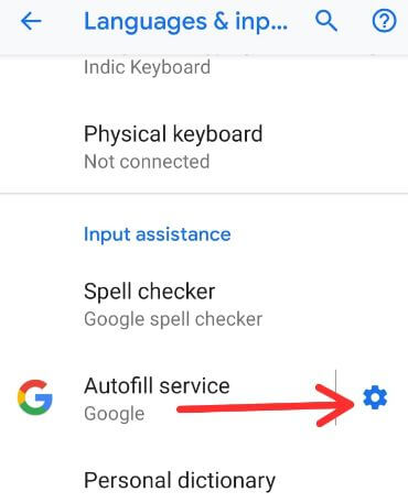 Set up and use Autofill in Pixel 3 Pie