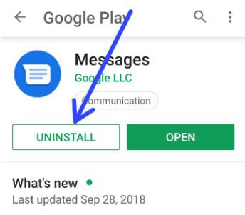 Uninstall system update on android app