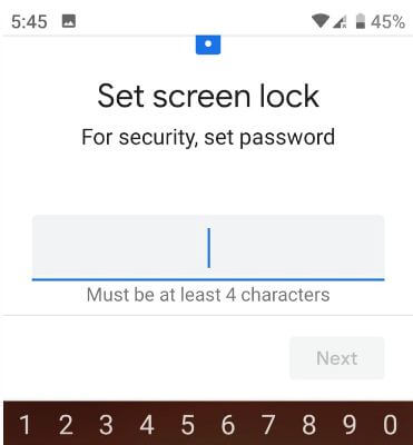 How to set up screen lock on Pixel 3