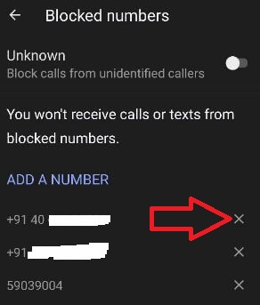 Unblock number on Pixel 3 and Pixel 3 XL