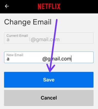 Change Email for Netflix App