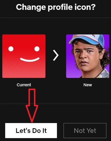 Change Profile Icon on Netflix PC