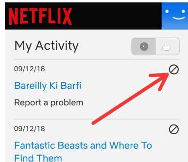 how to delete recently watched on netflix