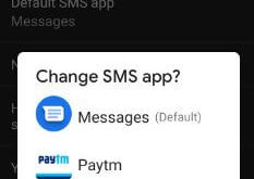 How to change default SMS app on Pixel 3