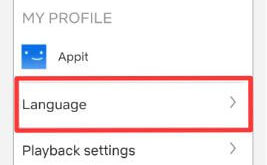 How to change language on Netflix Android