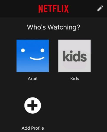 How to manage profiles on Netflix android phone