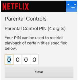 Restrict individual movie and TV shows on Netflix app android