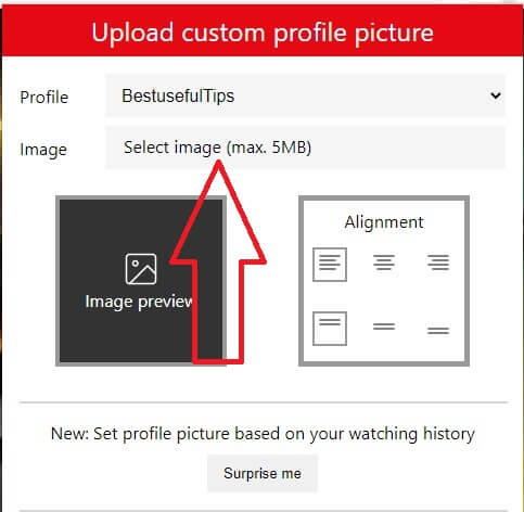 Set Netflix custom profile picture on PC or Laptop