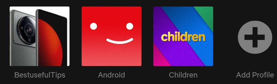 Set Netflix profile icons