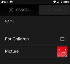 Create Netflix profile for children