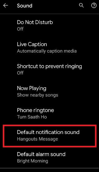 Disable notifications sound on Pixel 3 XL