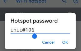 How to change wifi hotspot password on Android 9 Pie